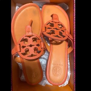 Orange Tory Burch Sandals